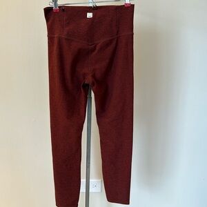 Vuori Clean Elevation Leggings Women's S/M Rust Color Stretch Gym Yoga